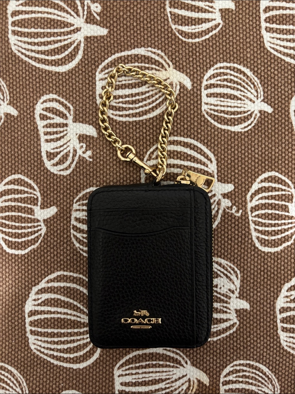 Coach zip card case